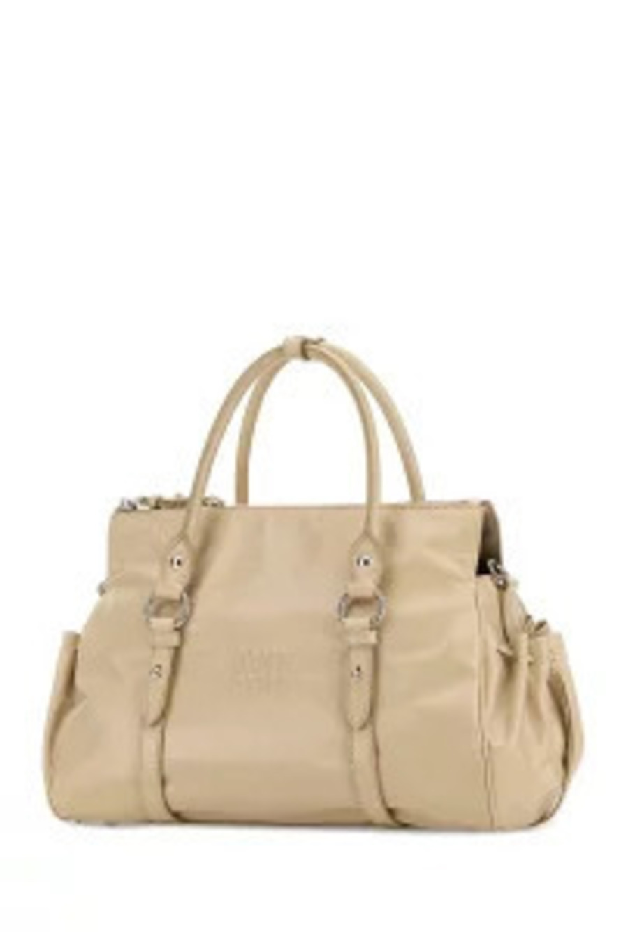 Miu Miu Sand Bag Handbag Leather Tan